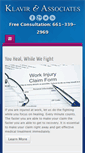 Mobile Screenshot of klavirlaw.com